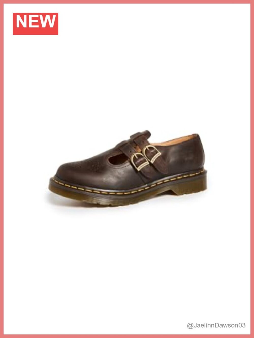 Leather Mary Jane Shoes with Adjustable Buckle Straps, Goodyear Welt,